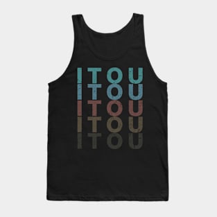 Vintage Proud Name Itou Personalized Birthday Retro Tank Top